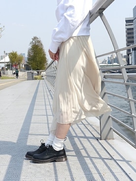 「Scramble（スクランブル）のアイテム」を使った、Scrambleさん（レディース・155cm）の春コーディネート