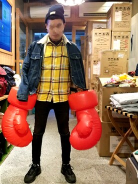 「Reasonのアイテム」を使った、Alv. さん（メンズ・167cm）の冬コーディネート