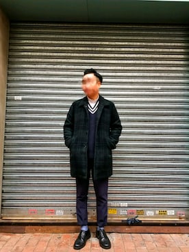 「URBAN RESEARCH（アーバンリサーチ）のアイテム（ダッフルコート）」を使った、Alv. さん（メンズ・167cm）の冬コーディネート