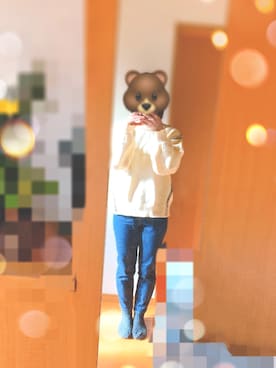 「chocomee（チョコミー）のアイテム（ニット/セーター）」を使った、nokoさん（レディース・153cm）の冬コーディネート