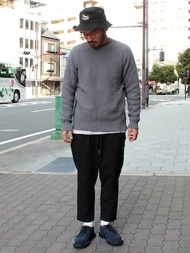 「BRIXTON（ブリクストン）のアイテム（トップス）」を使った、タータスストアー大阪さん（メンズ・174cm）の冬コーディネート