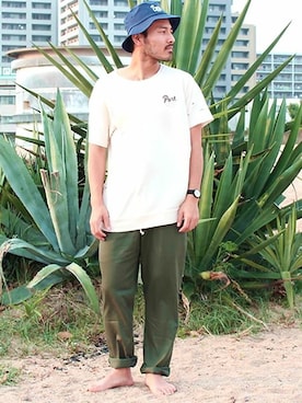 「カリフォルニア」｜タータスストアー大阪さん（メンズ・174cm）の夏コーディネート