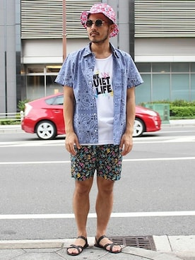 「SOPHNET.（ソフネット）のアイテム」を使った、タータスストアー大阪さん（メンズ・174cm）の夏コーディネート