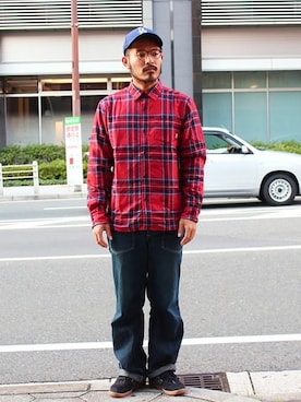 「NEWBALANCE」｜「アイテム（その他アウター）」を使った、タータスストアー大阪さん（メンズ・174cm）の秋コーディネート