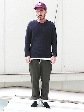 「BRIXTON（ブリクストン）のアイテム」を使った、タータスストアー大阪さん（メンズ・174cm）の秋コーディネート