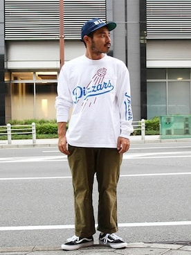 「Champion（チャンピオン）のアイテム（レッグウェア）」を使った、タータスストアー大阪さん（メンズ・174cm）の秋コーディネート