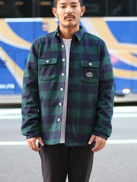 「mellow people（メローピープル）のアイテム」を使った、タータスストアー大阪さん（メンズ・174cm）の秋コーディネート