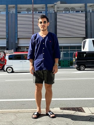 鯉口シャツ 宝尽くし・小槌（藍紺）大人鯉口シャツ単品 男女兼用 義若オリジナル 鯉口シャツ 宝尽くし・小槌（赤）大人鯉口シャツ単品 男女兼用