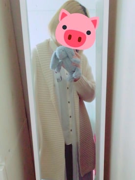 「iPhoneケース」｜「アイテム（ジャケット/アウター）」を使った、N a t s u k i 🐰さん（レディース・157cm）の春コーディネート
