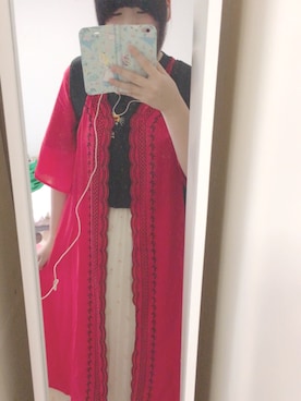 「AS KNOW AS」｜「アイテム（ジャケット/アウター）」を使った、N a t s u k i 🐰さん（レディース・157cm）の夏コーディネート