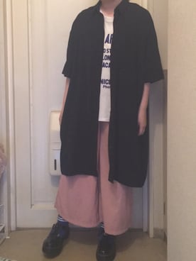 「はらぺこ商店」｜N a t s u k i 🐰さん（レディース・157cm）の夏コーディネート