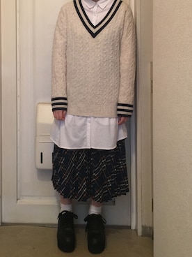 「AMERICAN HOLIC」｜N a t s u k i 🐰さん（レディース・157cm）の冬コーディネート