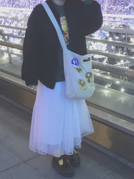 「w closet」｜「アイテム（財布/小物）」を使った、N a t s u k i 🐰さん（レディース・157cm）の冬コーディネート