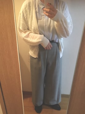 「AS KNOW AS」｜「アイテム（パンツ）」を使った、N a t s u k i 🐰さん（レディース・157cm）の秋コーディネート
