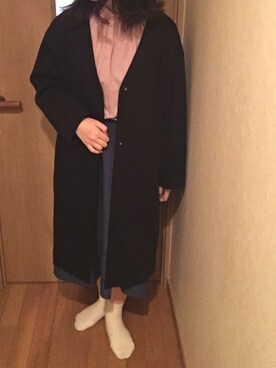 「Simplicite（サンプリシテ）のアイテム（その他アウター）」を使った、N a t s u k i 🐰さん（レディース・157cm）の冬コーディネート