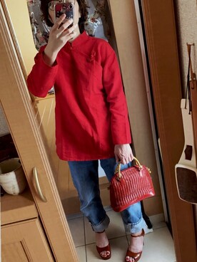 赤い服 の人気ファッションコーディネート Wear
