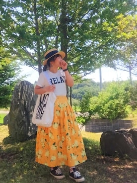 「アイテム（ピアス（両耳用））」を使った、♡、。・S♡、。・:*:・さん（レディース・159cm・30代）の春コーディネート