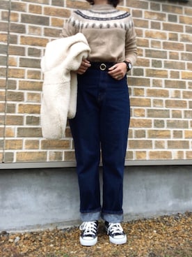 ♡、。・S♡、。・:*:・さん（レディース・159cm）の冬コーディネート