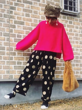 「adidas（アディダス）の【adidas】 オリジナルス スーパースタースリッポン[Superstar Slip On W]◆（スリッポン）」を使った、♡、。・S♡、。・:*:・さん（レディース・159cm）の冬コーディネート