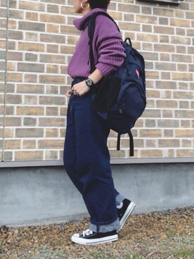 「GRL（グレイル）のアイテム（ピアス（両耳用））」を使った、♡、。・S♡、。・:*:・さん（レディース・159cm）の冬コーディネート