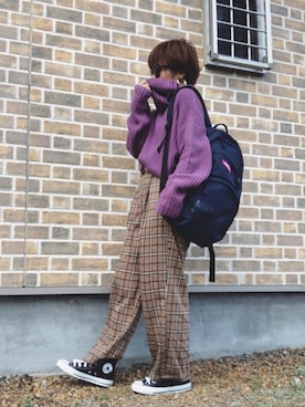 「GRL（グレイル）のアイテム（ピアス（両耳用））」を使った、♡、。・S♡、。・:*:・さん（レディース・159cm）の冬コーディネート