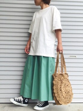 「MODE ROBE（モードローブ）のアイテム（リング）」を使った、♡、。・S♡、。・:*:・さん（レディース・159cm）の夏コーディネート