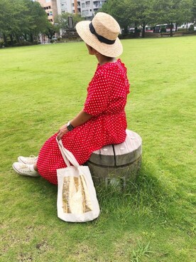 「Parfum de Charmant Fleur（パルファムドゥシャルマンフルール）のアイテム」を使った、♡、。・S♡、。・:*:・さん（レディース・159cm）の夏コーディネート