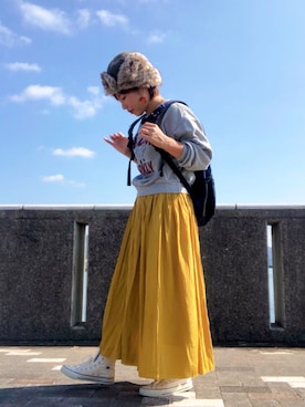 「動物モチーフ」｜「アイテム（アクセサリー）」を使った、♡、。・S♡、。・:*:・さん（レディース・159cm）の秋コーディネート