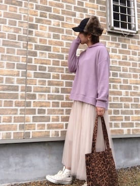 「GRL（グレイル）のアイテム（ピアス（両耳用））」を使った、♡、。・S♡、。・:*:・さん（レディース・159cm）の秋コーディネート