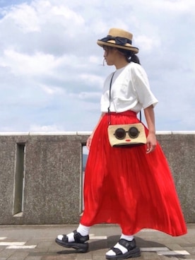 「ムック本」｜♡、。・S♡、。・:*:・さん（レディース・159cm）の夏コーディネート
