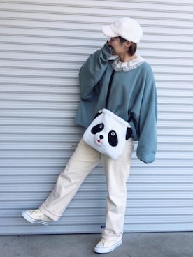 「Lee（リー）のアイテム（帽子）」を使った、♡、。・S♡、。・:*:・さん（レディース・159cm）の秋コーディネート