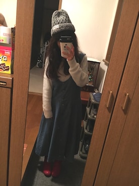 「アイテム（スマホケース/カバー、ホワイト系）」を使った、a＊さん（レディース・153cm）の春コーディネート