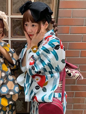 「FIG&VIPER（フィグアンドバイパー）のアイテム（バッグ）」を使った、ぱるこさん（レディース・163cm）の夏コーディネート