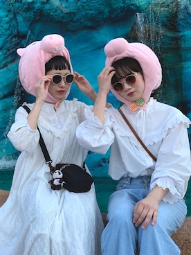 「ペアルック」｜ぱるこさん（レディース・163cm）の秋コーディネート