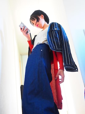 「KangaROOS（カンガルーズ）のアイテム」を使った、M&さん（レディース・164cm）の秋コーディネート