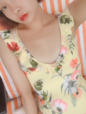 「アイテム（水着）」を使った、TOKOさん（レディース・168cm）の秋コーディネート