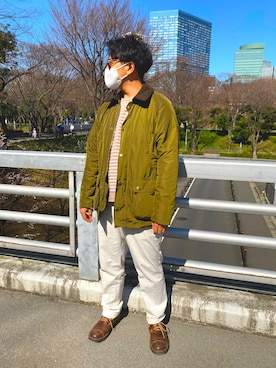 「KEEN（キーン）のアイテム（ブーツ）」を使った、ぶっかんさん（メンズ・168cm）の冬コーディネート