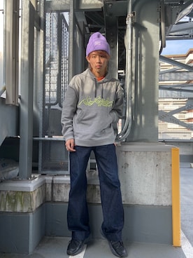 「QASIMI （カシミ）のアイテム」を使った、Kazumaさん（メンズ・172cm）の春コーディネート