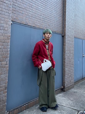 「SASKIA DIEZ（サスキアディッツ）のアイテム（アクセサリー）」を使った、Kazumaさん（メンズ・172cm）の秋コーディネート