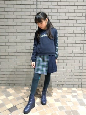 「DIABLE（ディアブル）のアイテム」を使った、ayuさん（キッズ・140cm）の秋コーディネート