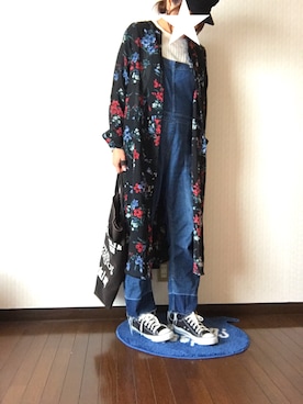 「JEANASIS（ジーナシス）のシャツワンピース/743980 （ワンピース）」を使った、tanakaaa＝さん（レディース・164cm）の春コーディネート