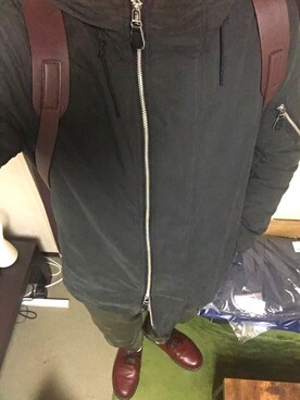 「wjk（ダヴルジェイケイ）のアイテム（ジャケット/アウター）」を使った、ヒロさん（メンズ・181cm）の冬コーディネート