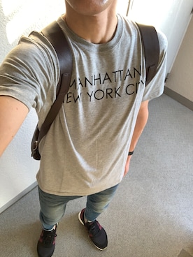 「mighty original（マイティーオリジナル）のアイテム」を使った、ヒロさん（メンズ・181cm）の春コーディネート