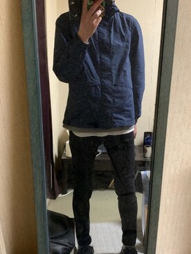 「NANO universe（ナノユニバース）のアイテム（マウンテンパーカー）」を使った、ヒロさん（メンズ・181cm）の秋コーディネート