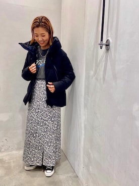 「DESCENTE ALLTERRAIN（デサント　オルテライン）のアイテム（ジャケット/アウター）」を使った、Shizuka   Nakajimaさん（レディース・154cm）の秋コーディネート