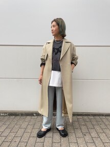 ビューティアンドユースユナイテッドアローズ　BY ドローストラップトレンチコート BEAUTY&YOUTH UNITED ARROWS（ビューティーアンドユースユナイテッド
