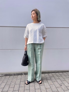 「TILLETT（ティレット）のアイテム」を使った、Shizuka   Nakajimaさん（レディース・154cm）の春コーディネート