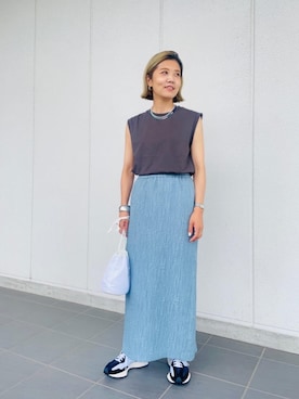 Shizuka Nakajimaさん(レディース・154cm)の夏コーディネート