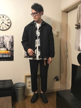 「アイテム（ブルゾン）」を使った、yakinikuさん（メンズ・175cm・30代）の春コーディネート