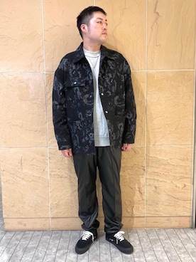 「MONKEY TIME（モンキータイム）のアイテム（カバーオール）」を使った、arisawa shunyaさん（メンズ・173cm）の春コーディネート